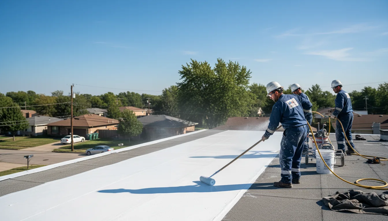 Commercial roof coating in Hurdle Mills, NC near me